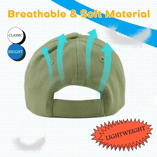 Miniatura 27 de Peecabe Gorra de béisbol para niños pequeños, unisex, de algodón, ajustable, para bebés, niños, gorra de béisbol para niñas de 1 a 5 años