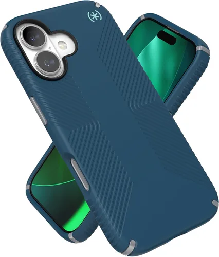 Miniatura 18 de Speck PRESIDIO2 PRO - Funda para iPhone 17, compatible con MagSafe, funda protectora delgada, color negro/gris pizarra/blanco