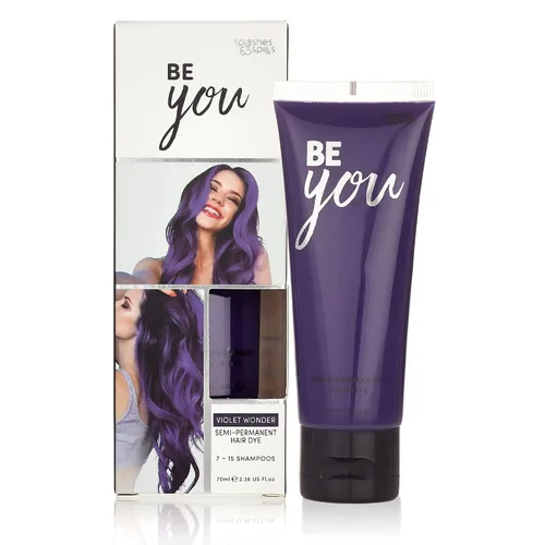 Splashes and Spills - Tinte violeta semipermanente para el cabello, vibrante 2.36 onzas, sin amoniaco ni peróxido, tóner vegano y 100% libre de