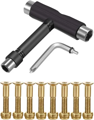 C&Xanadu Upkeep All-in-One Multi-Function Portable Skate Tool with 2-in-1 Allen Wrench & Phillips Head Screwdriver for Adjusting and Tightening