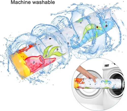 Miniatura 6 de Tapete de baño antideslizante para baño interior para niños, niñas y niños, tapete de ducha de animales marinos de dibujos animados, tapete de baño