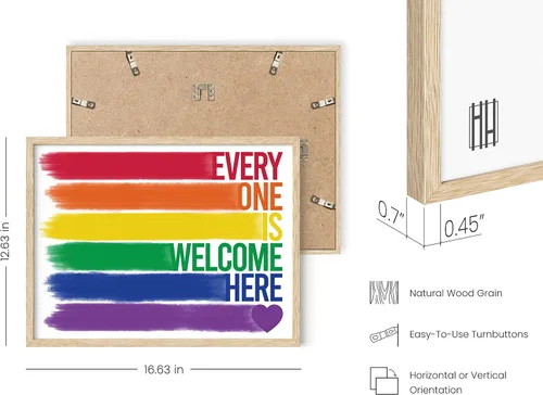 Miniatura 3 de HAUS AND HUES Pride Artwork - Arte de pared de arco iris, decoración de orgullo gay, decoración de pared, decoración del mes del orgullo, regalos