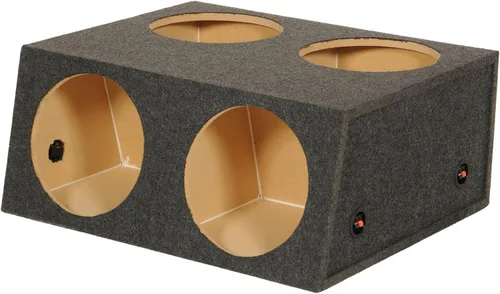 Miniatura 6 de QPower Quad Easy Set - Caja de altavoz dividida sellada de 4 agujeros, 12 pulgadas, carcasa de subwoofer, construcción de MDF, audio para automóvil