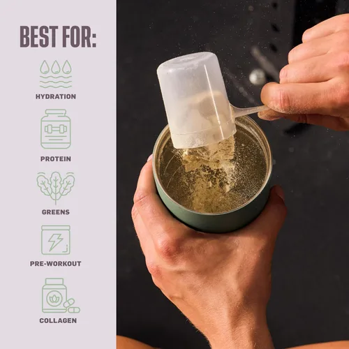 Miniatura 4 de BlenderBottle Vaso mezclador aislado 2 en 1 de acero inoxidable, tapa Swig a prueba de fugas, pajilla, BlenderBall, libre de BPA, para batidos