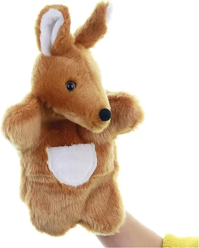 Miniatura 3 de Marionetas de mano de peluche, juguetes de peluche de canguro para imaginativo juego de simulación narración de historias