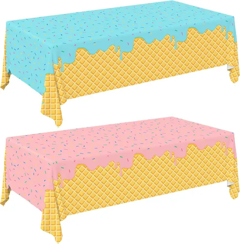 Miniatura 11 de Gatherfun Juego de suministros para fiesta de unicornio: Decoraciones perfectas de cumpleaños de unicornio, incluye paquete de 2 manteles