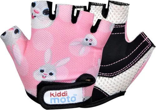 Kiddimoto Guantes de bicicleta antideslizantes para niños y niñas, guantes de ciclismo sin dedos para niños de 2 a 8 años, guantes de ciclismo sin