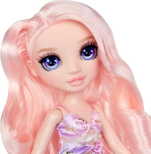 Miniatura 5 de Rainbow High My Fashion Style Bella, muñeca de moda rosa de 11 pulgadas con traje llamativo, bolso elegante, gran regalo de juguete para niñas de 4