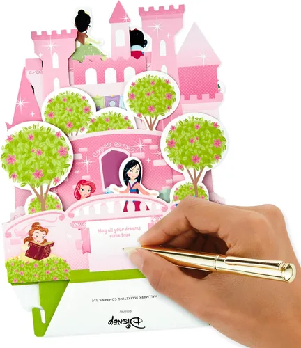 Miniatura 6 de Hallmark Paper Wonder - Tarjeta de cumpleaños desplegable de princesa de Disney para niños (castillo)