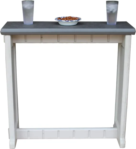 Miniatura 9 de Barra individual gris oscuro superior y base negra, ideal para patio, bañera de hidromasaje, patio trasero, diseño duradero resistente a