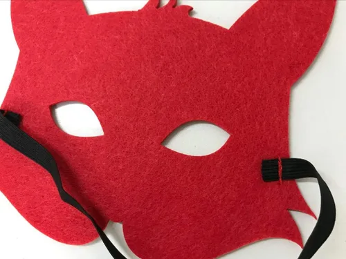 Miniatura 3 de Máscaras de fieltro de 3 piezas máscaras de Halloween de animales accesorio de fiesta de disfraces Juego de padres e hijos Zorro