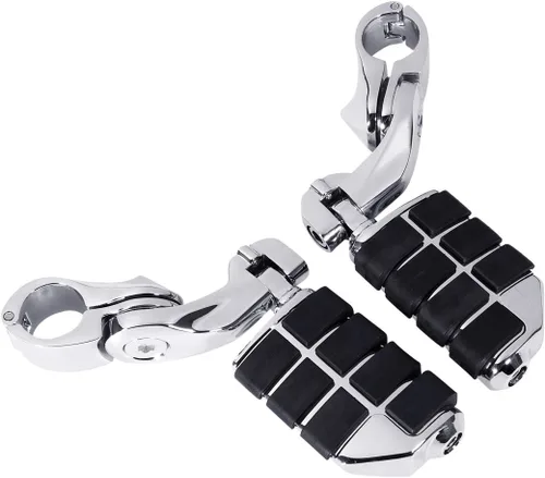 Miniatura 3 de TCMT Reposapiés ajustables de carretera de 1.25 pulgadas para Harley Touring Road King Street Glide Road Glide Electra Glide Softail Sportster Dyna