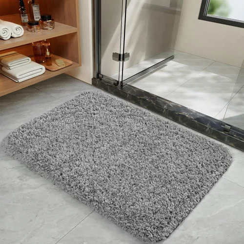 Miniatura 2 de LOCHAS Alfombra de baño de 36 x 24 pulgadas, de microfibra suave, gruesa y absorbente, lavable a máquina, alfombra de baño antideslizante de felpa