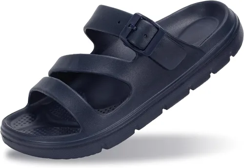 Miniatura 12 de PIMIO Sandalias de soporte de arco para mujer, deslizantes de recuperación para alivio de la fascitis plantar, antideslizantes, ligeras, con cojín
