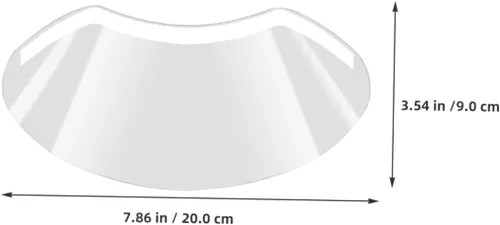 Miniatura 2 de GALPADA 50 protectores de ojos para corte de pelo, viseras de plástico transparente para uso en peluquerías, maquillaje y corte de cabello, diseño