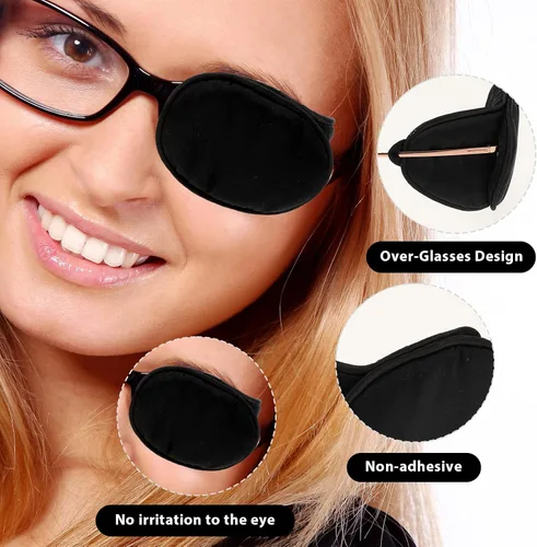 Miniatura 2 de 2 parches oculares para adultos y niños, parche médico suave para tratar ojos perezosos, ambliopía, estrabismo después de cirugía para ojos