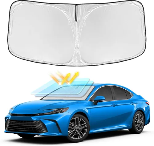 Miniatura 189 de para Dodge RAM 1500 2019-2024 2025 2026 Parasol Parasol para Parabrisas Cubierta - 4 Capas Parasol para Ventana Delantera para RAM1500 2Puertas
