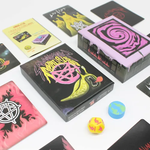 Miniatura 4 de SATANIMALES: Juego de Cartas de Aniquilación 2-4 Jugadores, 15 Minutos para Jugar, Edad 14+ Babosa Banana Devoradora de Mundos y Cultistas