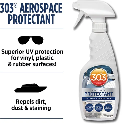 Miniatura 2 de 303 (30305) Marine - Spray protector de UV para vinilo, de plástico, hule, fibra de vidrio, piel y más – repele Polvo y Suciedad – No Tóxico