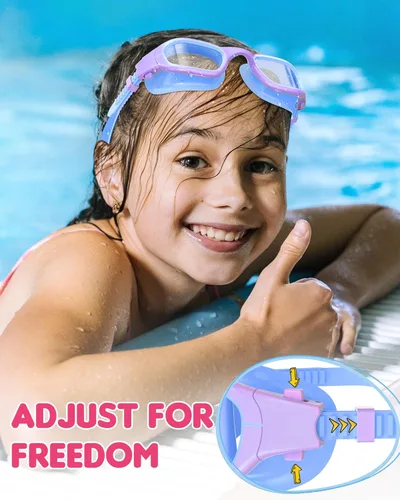 Miniatura 4 de Gafas de natación para niños, gafas de natación para niños de 6 a 14 años, gafas de piscina con protección UV antivaho para niños y niñas