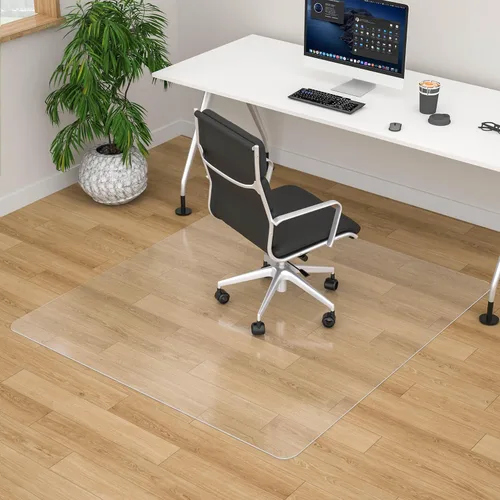 Miniatura 11 de 100pointONE Tapete para silla de oficina para suelos de madera dura, tapete para silla de computadora de fácil deslizamiento, protector de suelo