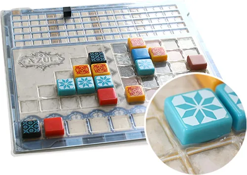 Miniatura 5 de Next Move Games - Juego de mesa de cristal azul y azul, juego base y expansión, juego de estrategia de colocación de azulejos para adultos y niños