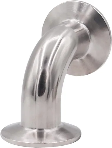 Miniatura 6 de DERNORD Paquete de 2 tubos de 1 "OD codo de 90 grados de montaje de tubería sanitaria SS304 Tri Clamp 1.5 pulgadas