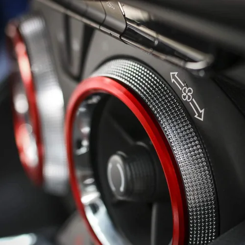 Miniatura 7 de Accesorios para Camaro Perillas de CA para salida de aire acondicionado para Chevrolet Camaro 2016-2020, aluminio rojo, 4 piezas