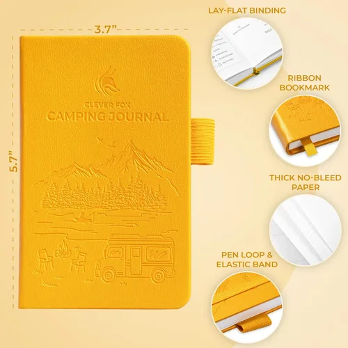 Miniatura 2 de Clever Fox CF Camping Journal (Amber Yellow, Pocket (3.7'' x 5.6''))