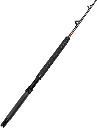 Miniatura 2 de Fiblink Caña de pesca de agua salada, 1 pieza de caña de pescar de alta resistencia, gran nombre, caña de pescar de barco convencional con guías