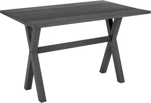 Miniatura 14 de OSP Home Furnishings Kristen - Escritorio extensible abatible para mesa de comedor, acabado carbón