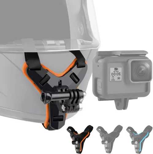 Miniatura 7 de Soporte de correa de barbilla para casco de motocicleta compatible con GoPro Hero 13, 12, 11, 10, 9, 8, 7, (2018), 6, Hero Black, DJI Osmo Action 5