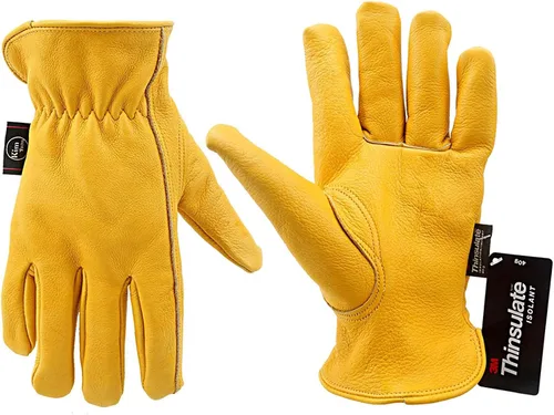 Guantes de trabajo de invierno cálidos Kim Yuan con forro 3M Thinsulate, perfectos para jardinería/corte/construcción/motocicleta, 1 par