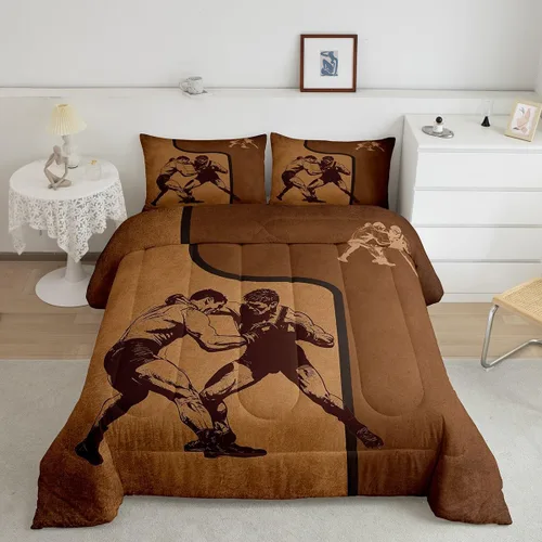 Miniatura 17 de Castle Fairy Juego de edredón de vaquero occidental, tamaño matrimonial, juego de ropa de cama de estilo bohemio con estampado de leopardo, rayo
