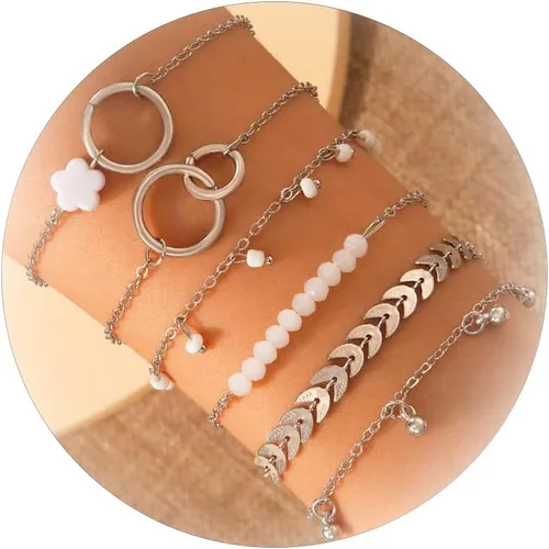 Miniatura 176 de Long tiantian Pulsera de oro gruesa para mujer, pulseras de oro delicadas, pulseras para mujer, pulseras apilables de eslabones de cadena