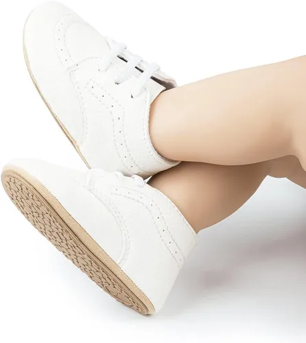 Miniatura 4 de Casazoe Zapatos Oxford de piel sintética para bebés, niños y niñas, mocasines de boda, zapatos de vestir para bautismo para niños pequeños, zapatos