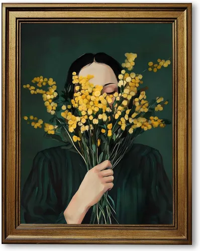 Miniatura 11 de Ripiyome Póster vintage de mujer en el sofá con Martini, lienzo victoriano y funky para pared, pintura al óleo estética de moda, impresión ecléctica