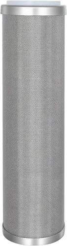 Cartucho de filtro de malla de alambre limpiable de acero inoxidable 10" de longitud, 2.5" DE (10 micrones)