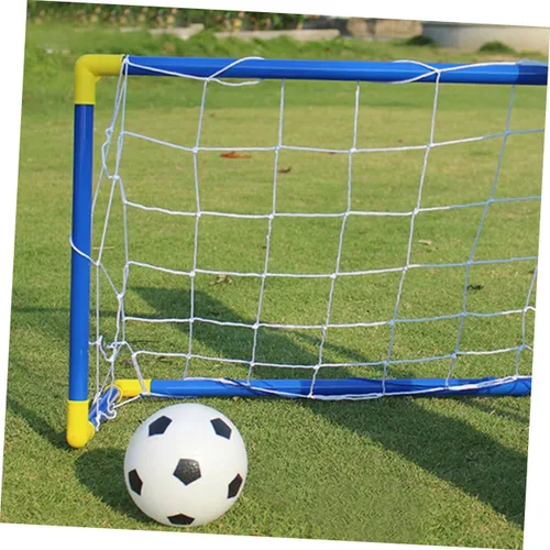 Miniatura 6 de Outanaya Portería de fútbol plegable portátil de plástico Mini puerta de fútbol para entrenamiento interior al aire libre Red plegable ligera