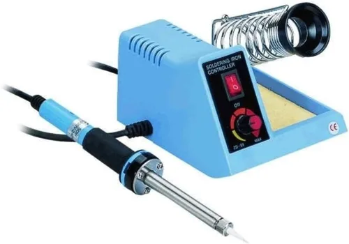 Miniatura 2 de Kit de estación de soldadura controlada por temperatura de 48 W con mano de ayuda, bomba de desoldadura, kit de ayuda de soldadura, soldadura y 2