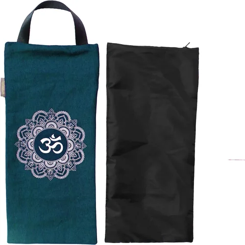 Bolsa de arena para yoga, algodón sin relleno, para pesas de yoga y entrenamiento de resistencia, tamaño: 7.5 x 17 pulgadas Verde