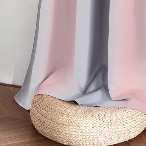 Miniatura 5 de NICETOWN Cortinas opacas arcoíris para niños, para dormitorio de princesa, sala de juegos, cortinas degradadas con aislamiento térmico y parte