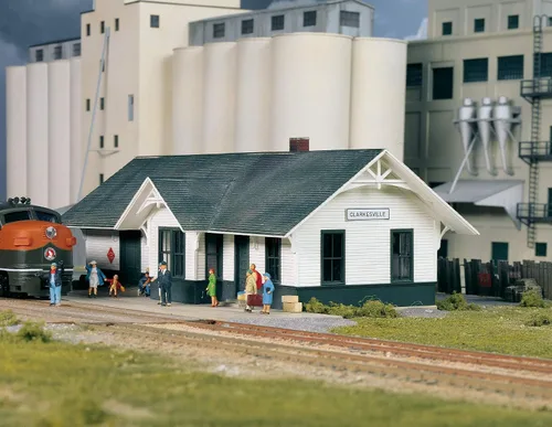 Miniatura 4 de Walthers Cornerstone Tren de depósito estilo misión ladrillo