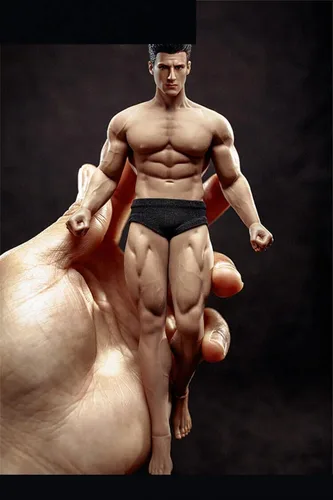 Miniatura 8 de Fremego Figura de Acción Masculina a Escala 1/12, Cuerpo de Muñeca de Figura de Acción Masculina Súper Flexible sin Costuras de 6 Pulgadas Colección