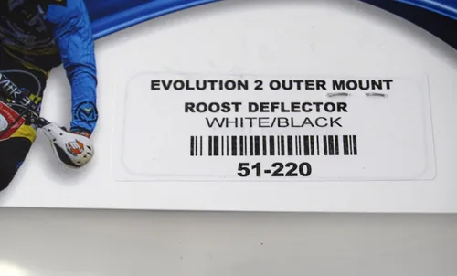 Miniatura 4 de Enduro Engineering Reemplazo EVO2 Deflectores de plástico Roost Roost Blanco 51-220