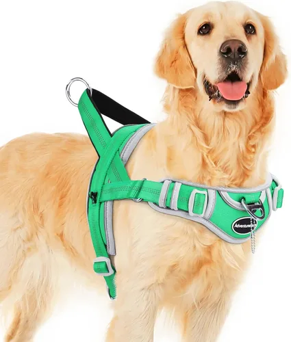 Miniatura 18 de ADVENTUREMORE Arnés para perros grandes, antitirones, arnés deportivo para perro, reflectante, transpirable, chaleco para perro, a prueba de Al