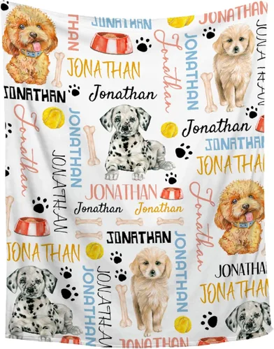 Miniatura 13 de Manta de bebé personalizada con diseño de animales del bosque, manta personalizada con nombre para niñas y niños, regalos de registro, manta suave