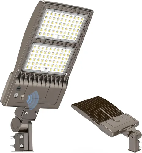 Miniatura 16 de KUKUPPO Luz LED de estacionamiento de 200 W, luz de poste de estacionamiento de grado industrial con certificación DLC UL, luz LED caja de zapatos