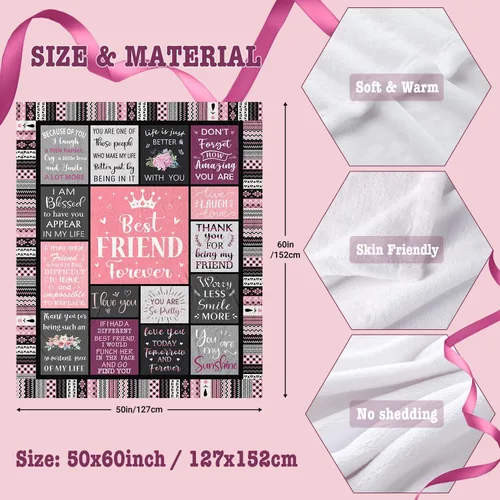 Miniatura 6 de Ivivis Regalos de cumpleaños para mejores amigas, regalos de Navidad y amistad de larga distancia para mejores amigas, mejores amigas, hermanas