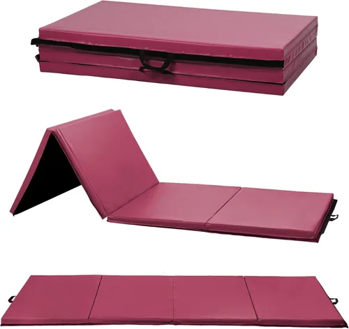 Miniatura 13 de Gymnastics Tumbling Mat Portable Gymnastics Mat Foldable Tumbling Mat 2ft W 6ft L/4ft W 6ft L/4ft W 8ft L/4ft W 10ft Exercise Mat Yoga Mat with